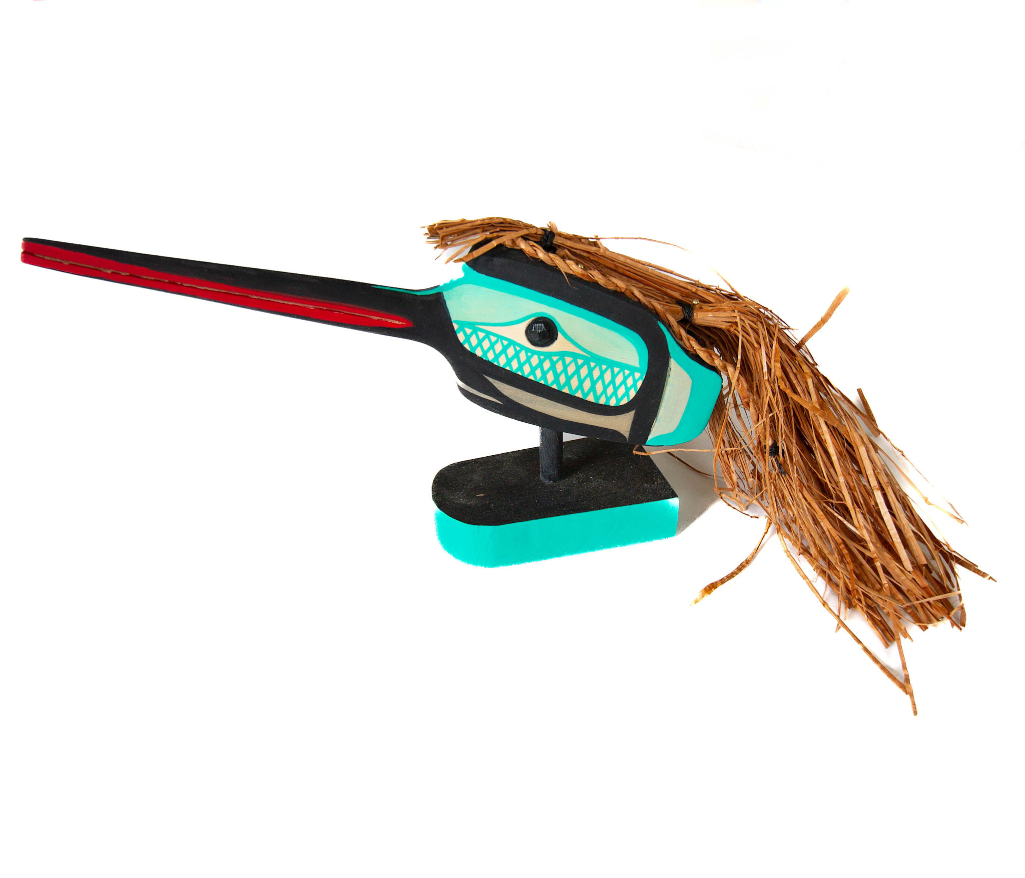 Miniature Turquoise Hummingbird Mask