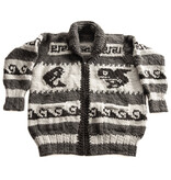 Cowichan Sweater L / XL  Killer Whale and Wave design