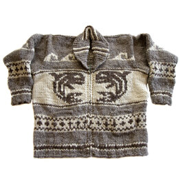 XL Cowichan Sweater Orca Design