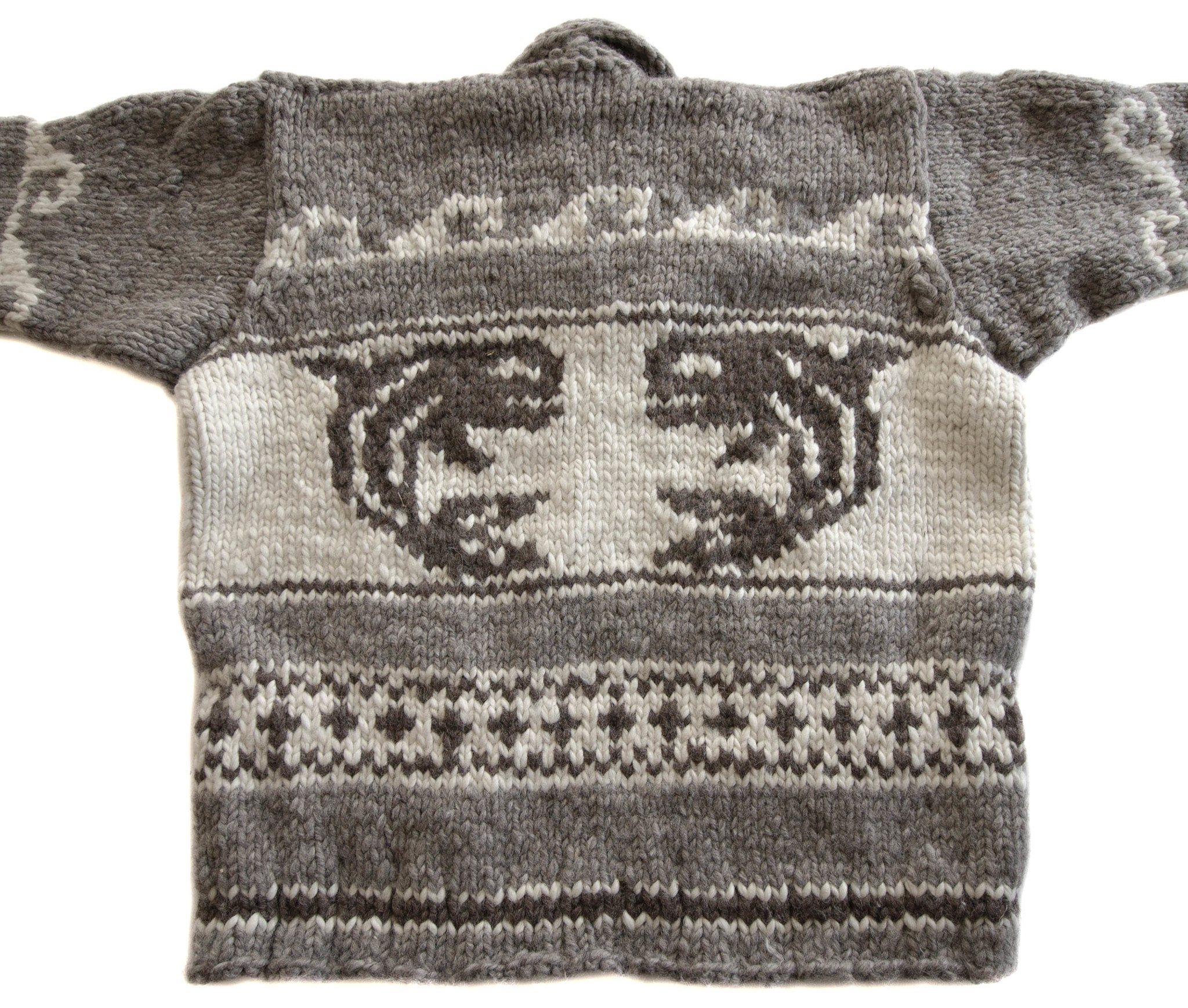 XL Cowichan Sweater Orca Design