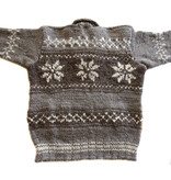 L / XL Cowichan Sweater Snowflake Design