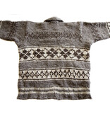 Cowichan Sweater Geometric Design L / XL