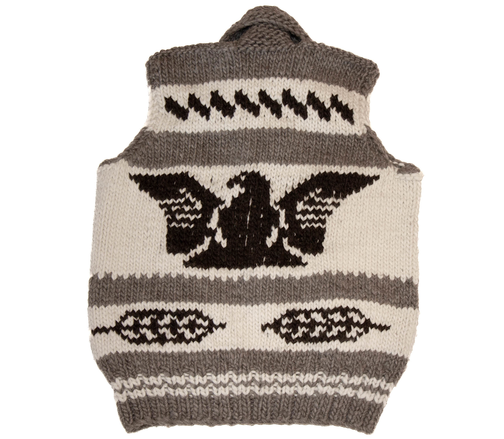 Cowichan Vest M/L  Eagle and Feather Design