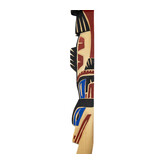 Coast Salish Talking Stick  - Raven, Bear, Salmon, Serpent