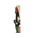 Coast Salish Talking Stick  - Eagle, Orca, Raven, Serpent