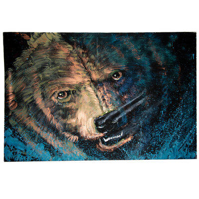 Edgar Rossetti Painting 'Brown Bear'