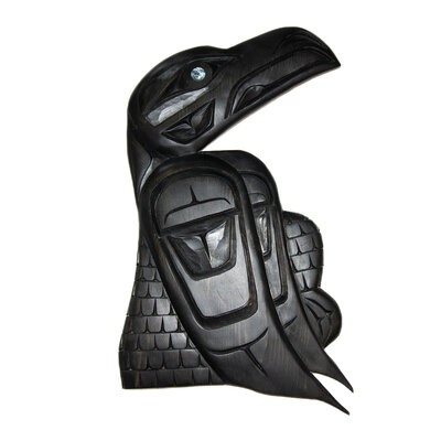 Haisla Black Raven Carving