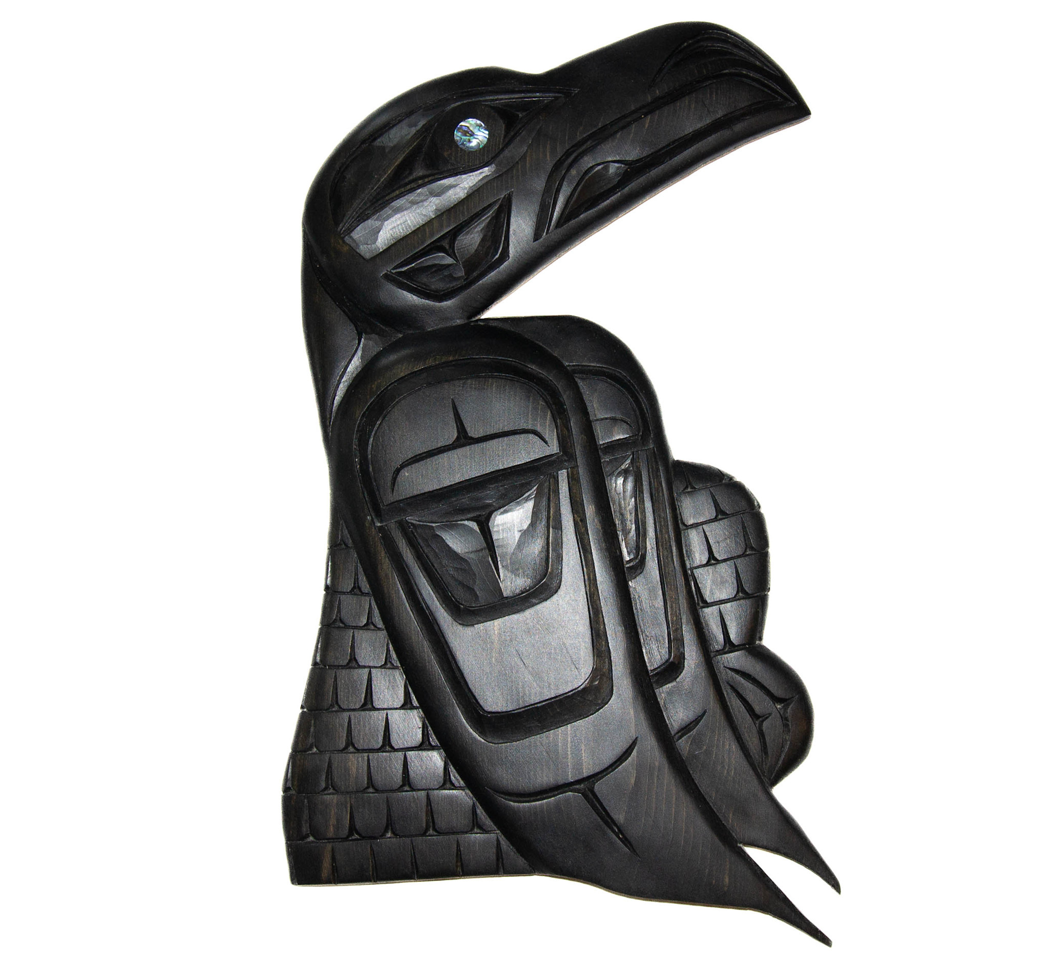 Haisla Black Raven Carving