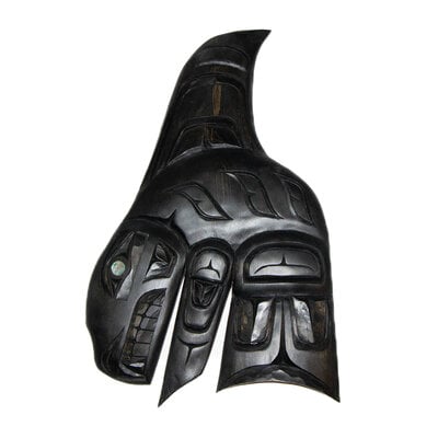 Haisla Black Orca Carving