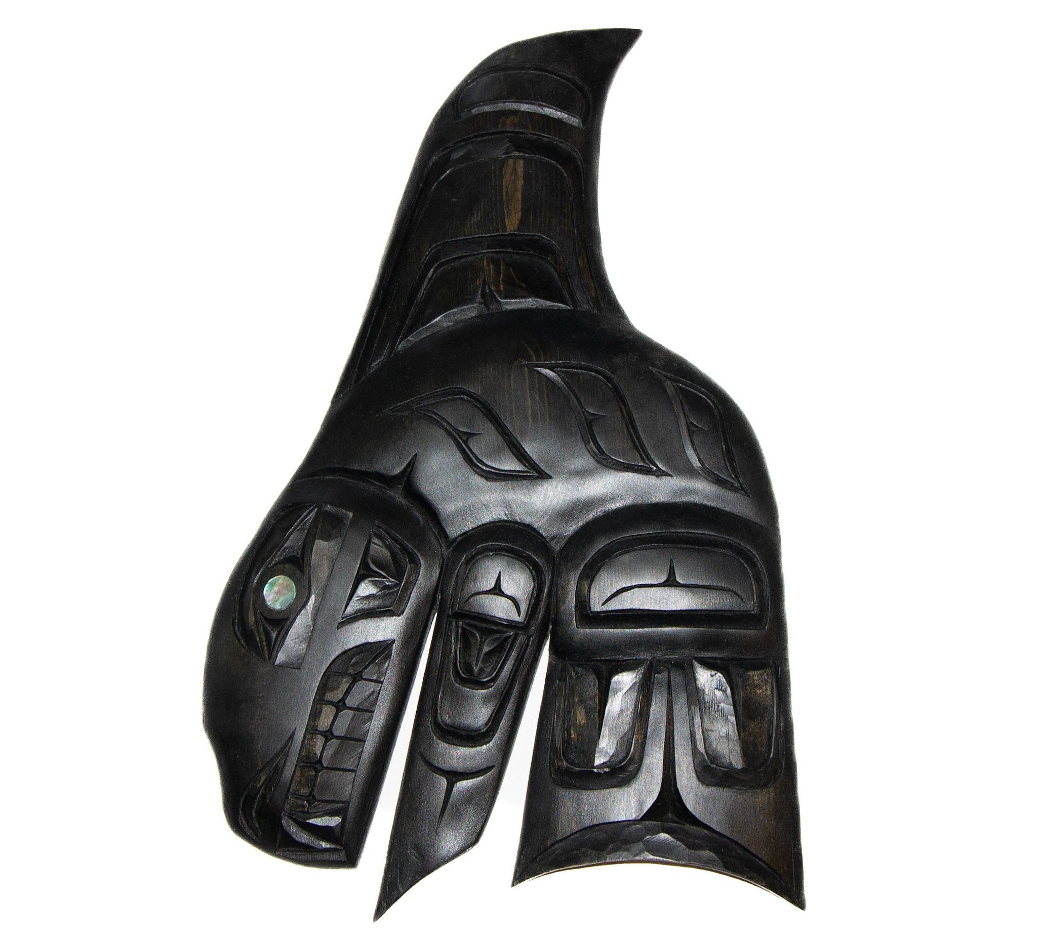 Haisla Black Orca Carving