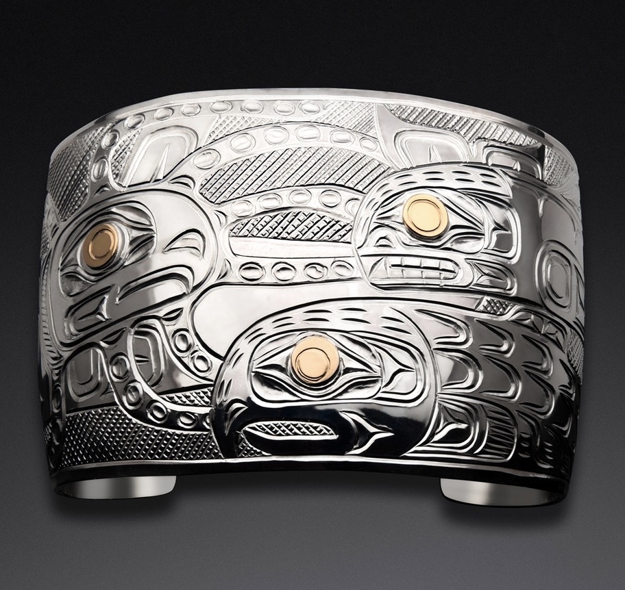Octopus and Killer Whales 2" Bracelet