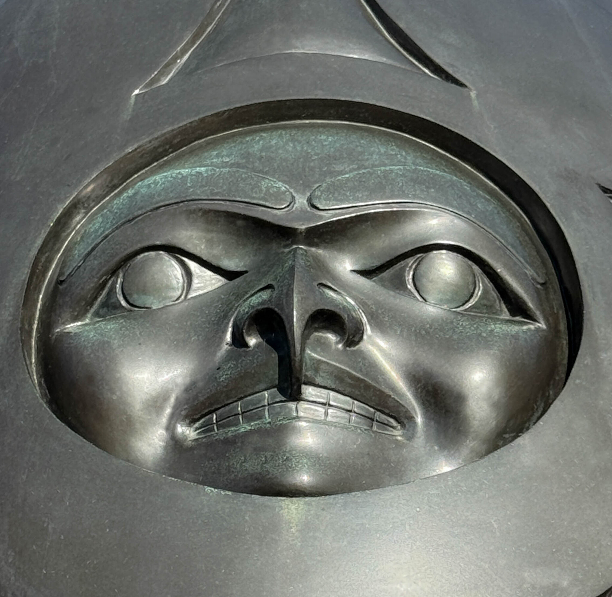 Bill Reid Bronze Haida Killer Whale Blowhole