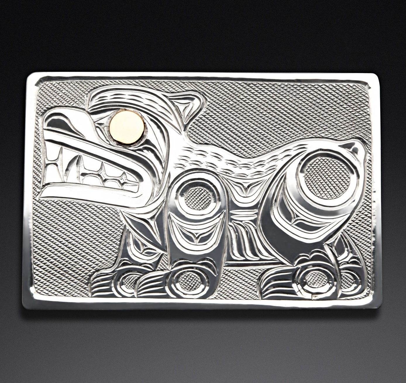 Richie Baker Silver Bear Buckle