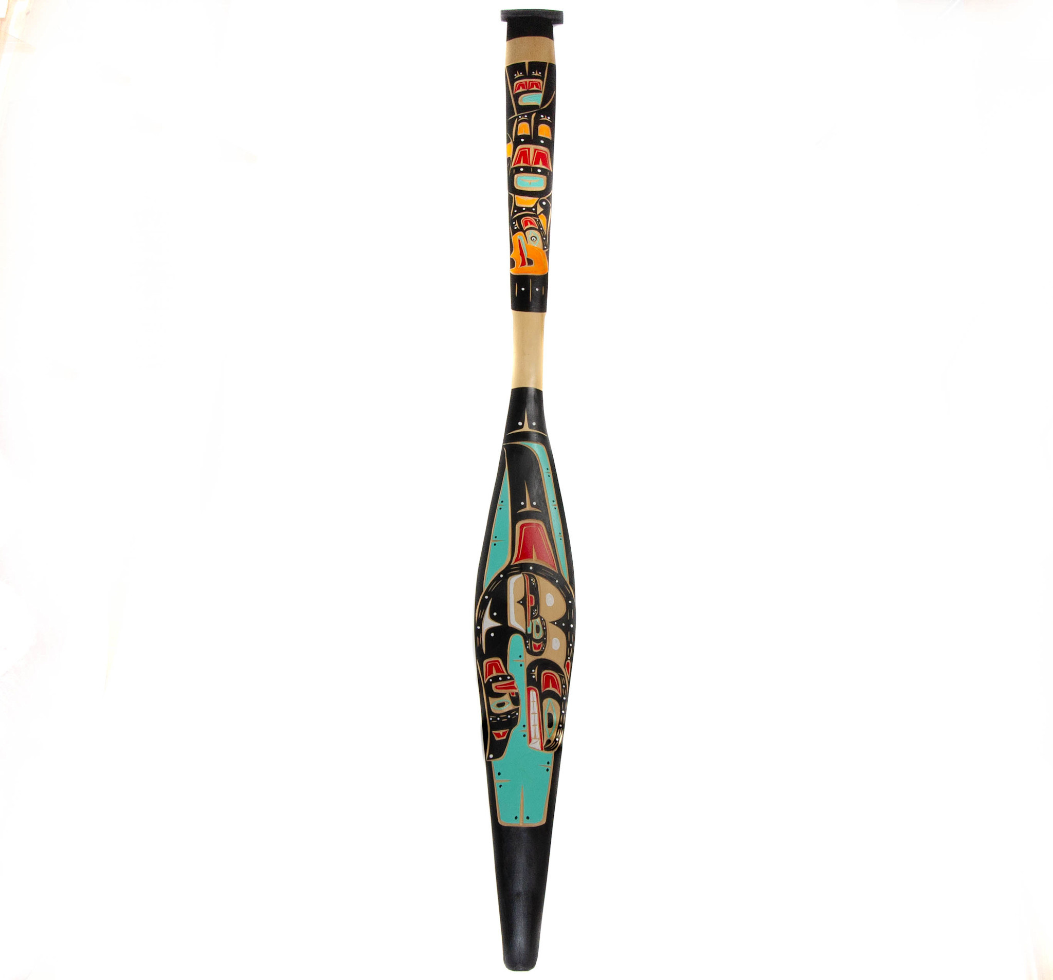 6' Kwak'waka'wakw Orca / Thunderbird Paddle