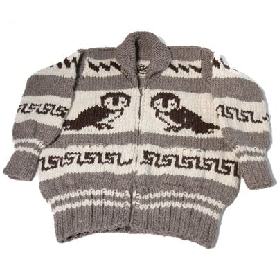 Owl Cowichan Sweater XXL