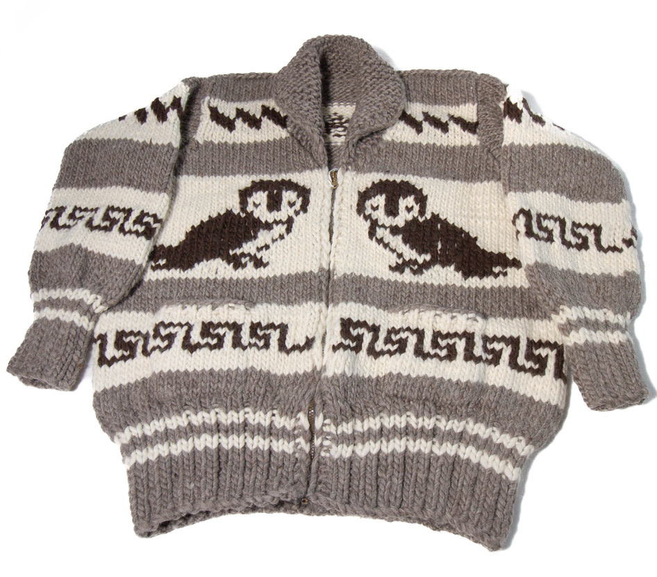 Owl Cowichan Sweater XXL