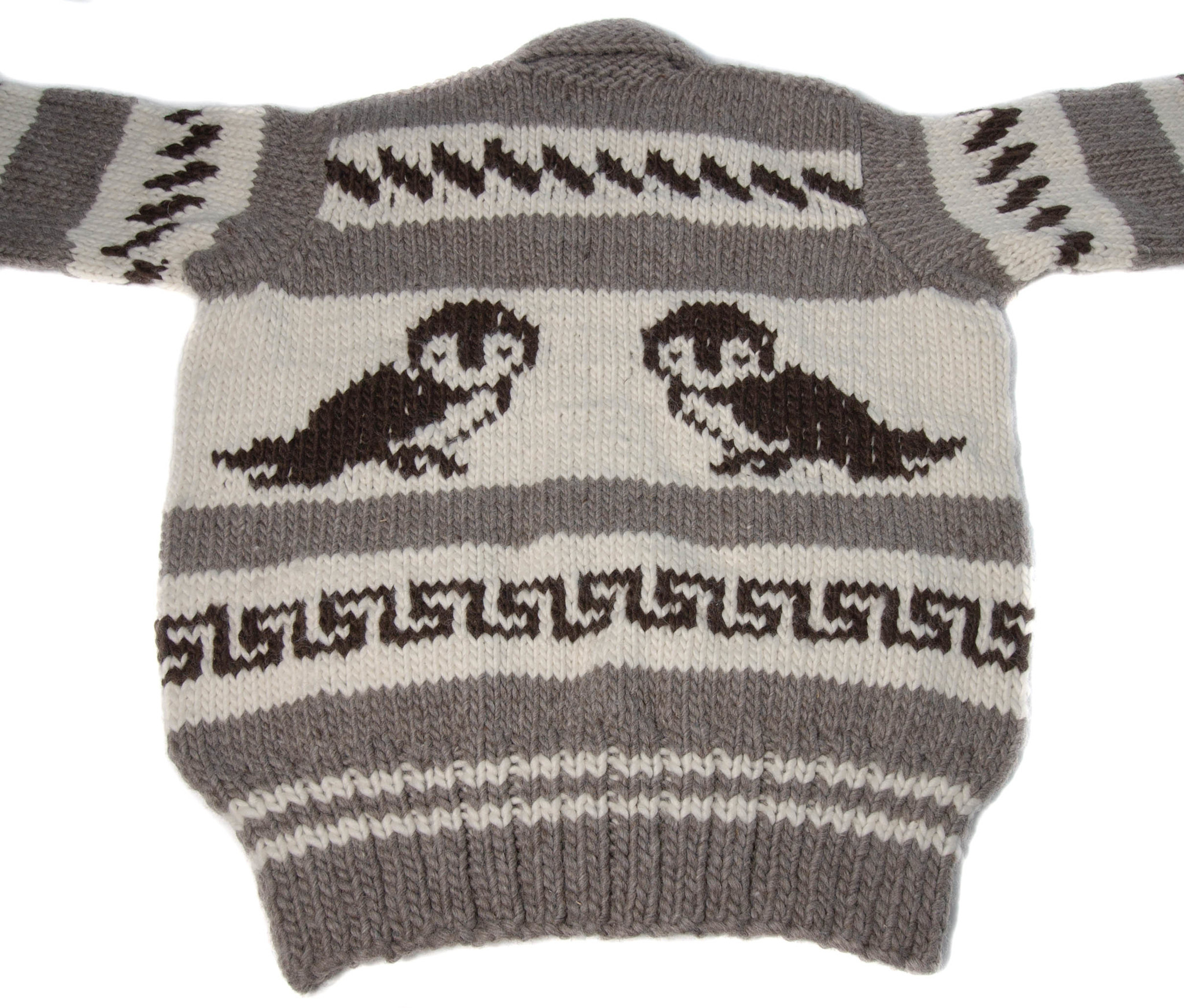Owl Cowichan Sweater XXL