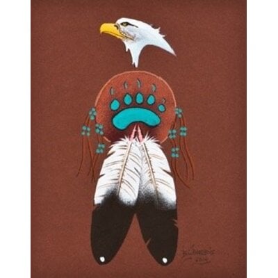 Brian Grandbois Painting 'Eagle and Bear Paw'
