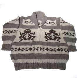 Cowichan Sweater XXL with Frog Design