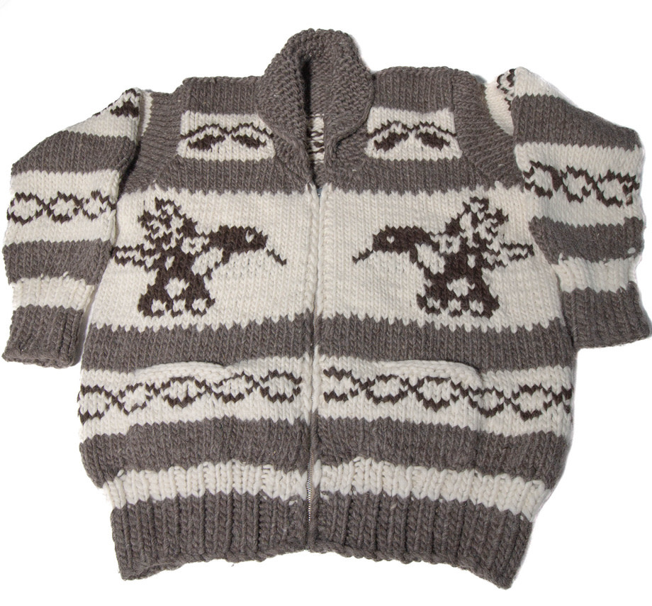 Cowichan Sweater XXL Hummingbird Design