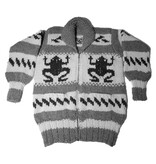 Large Cowichan Sweater Frog Design