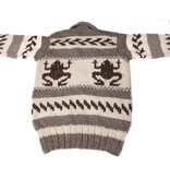 Large Cowichan Sweater Frog Design