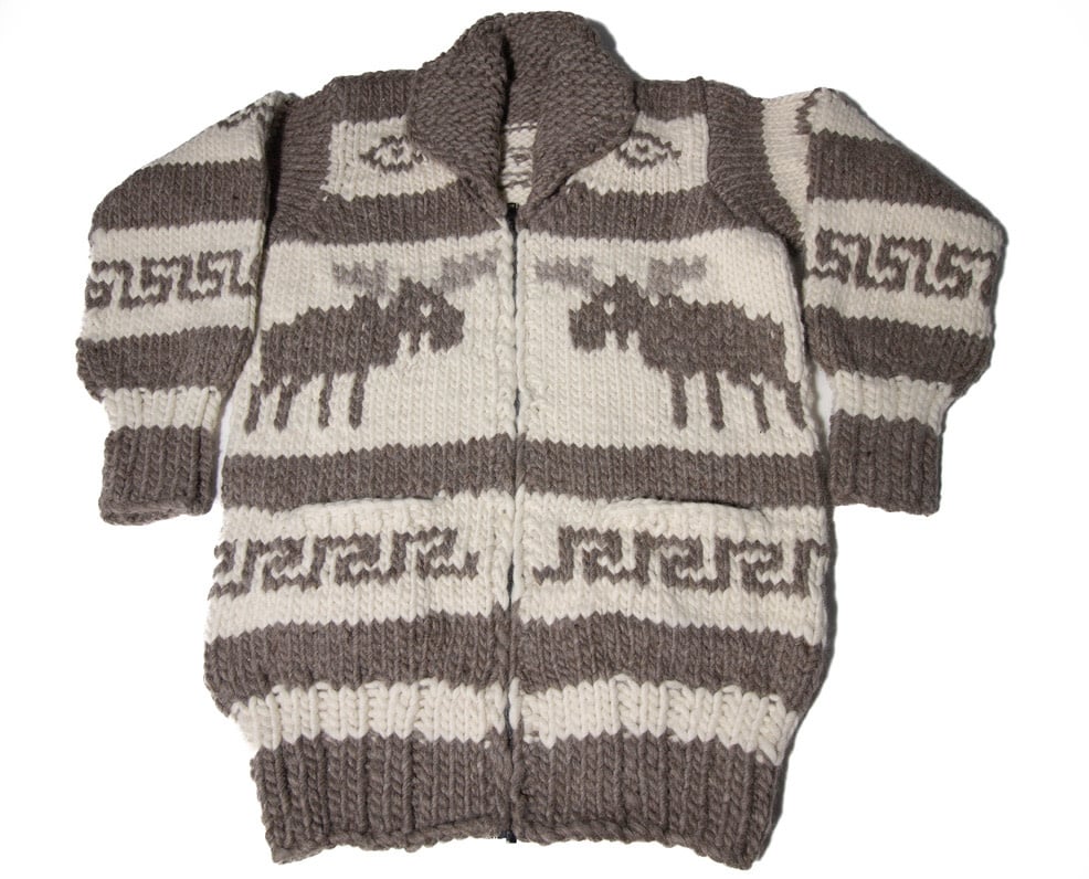 Cowichan Sweater Moose Design