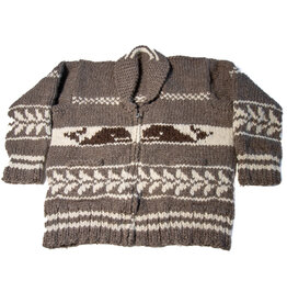 Cowichan Sweater L Killer Whale