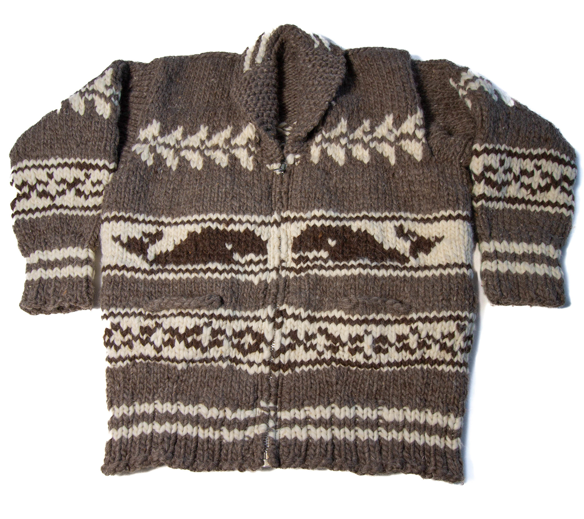 Cowichan Sweater M Killer Whale