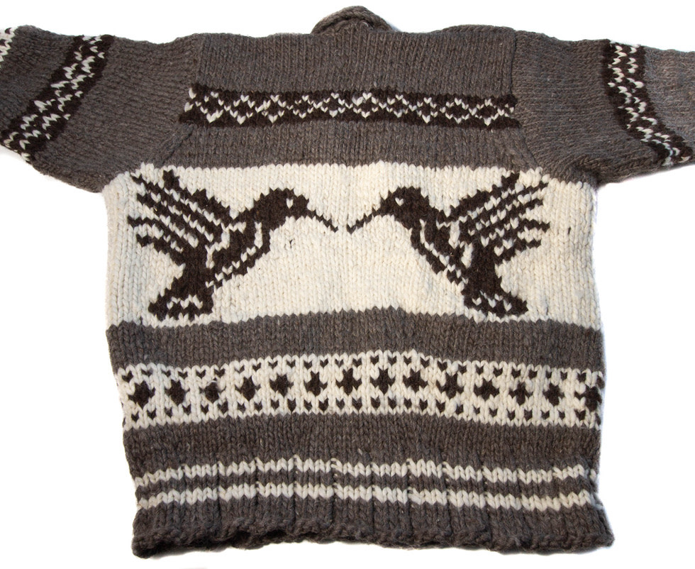 Cowichan Hummingbird Sweater L