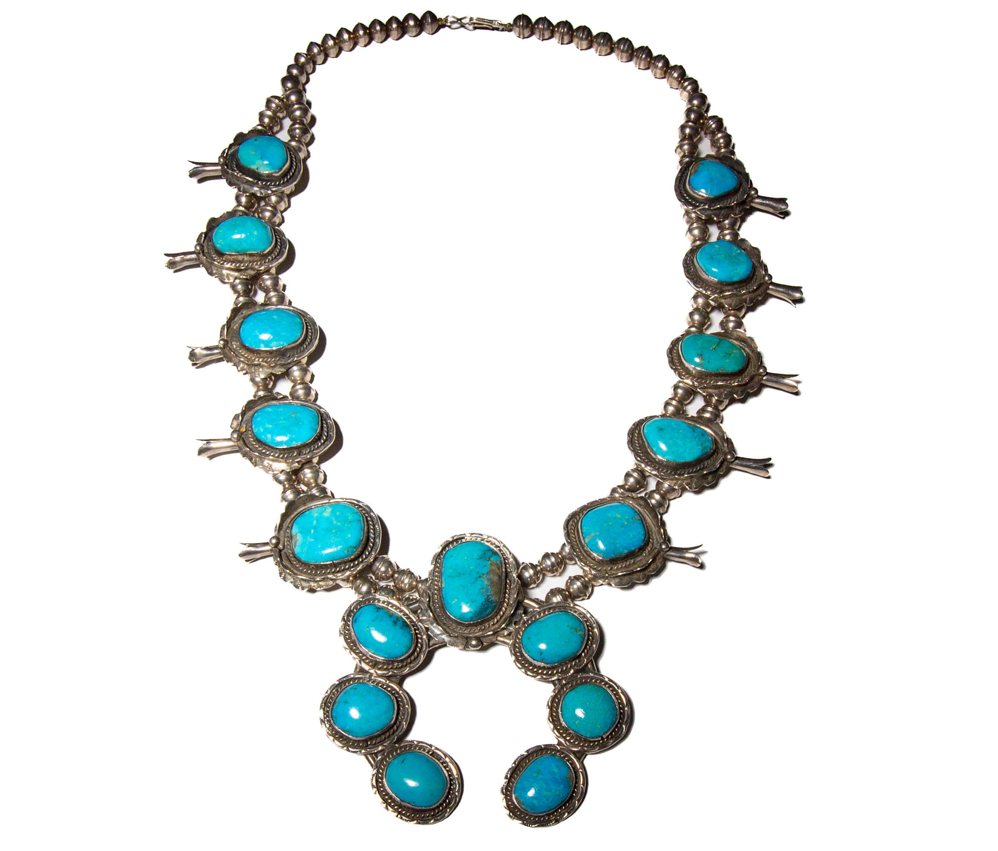 SOLD  Vintage Squash Blossom Necklace