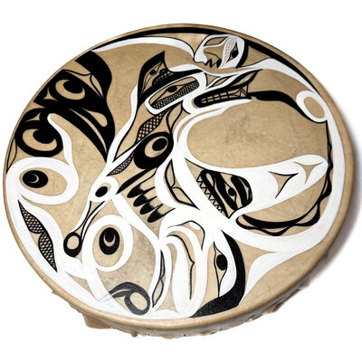 Nu-Chah-Nulth Painted Drum