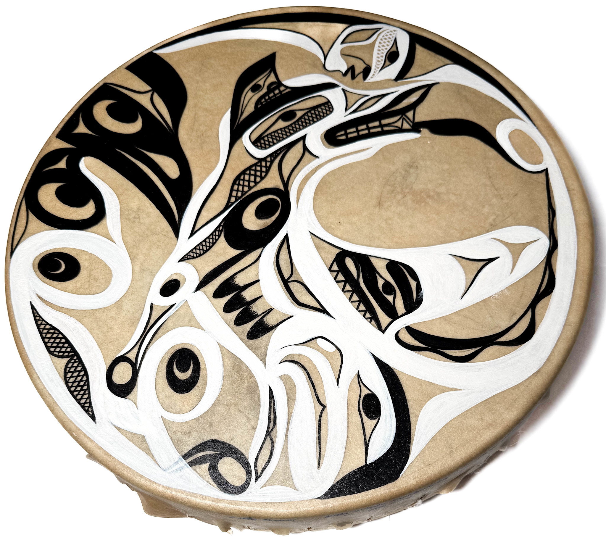 Nu-Chah-Nulth Painted Drum