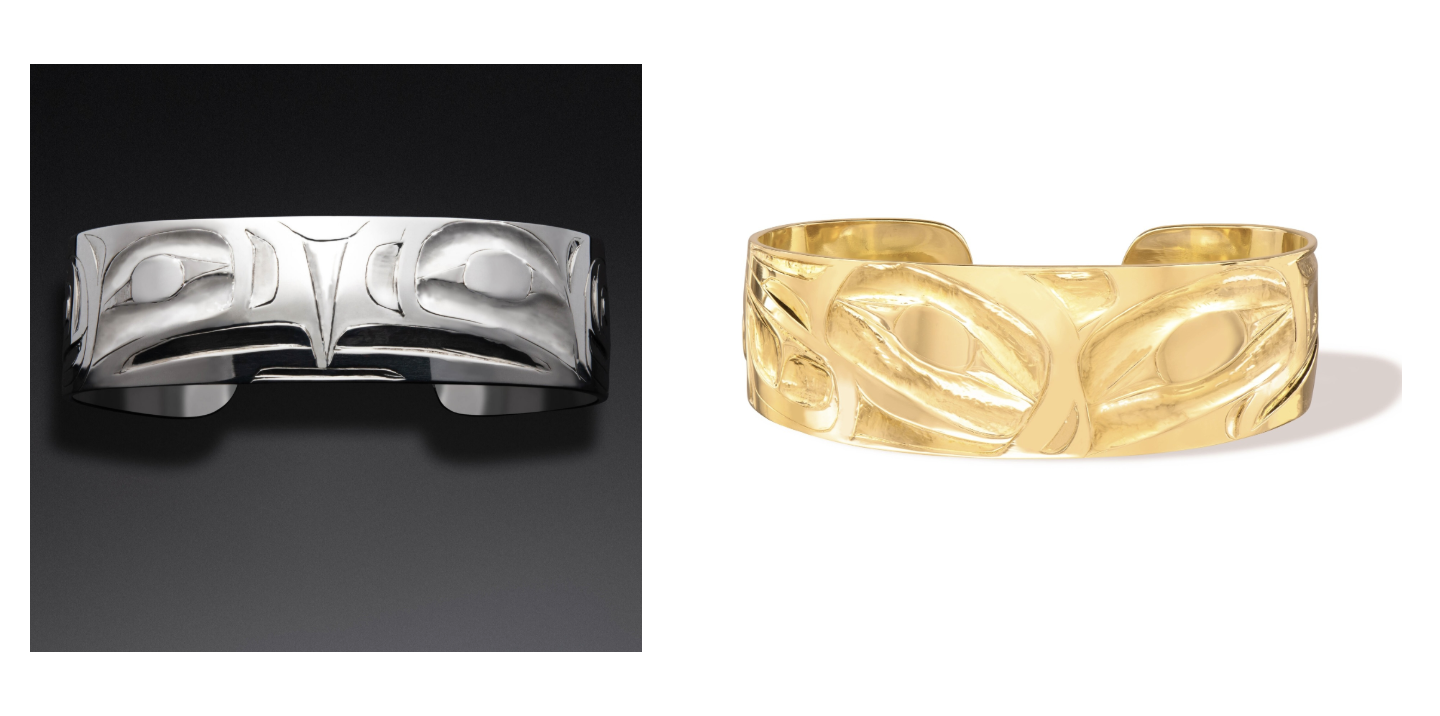 silver and gold bracelets