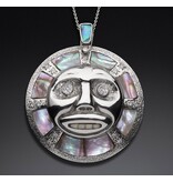 Sun & Moon Repousse Pendant