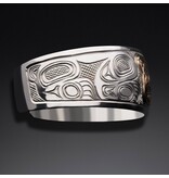 Silver and Gold Bear Bracelet