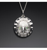 Small Eagle / Sun Repousse Pendant