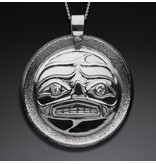 Sun & Moon Repousse Pendant