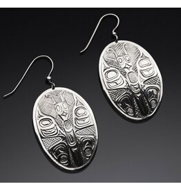 SOLD  Silver Butterfly Earrings