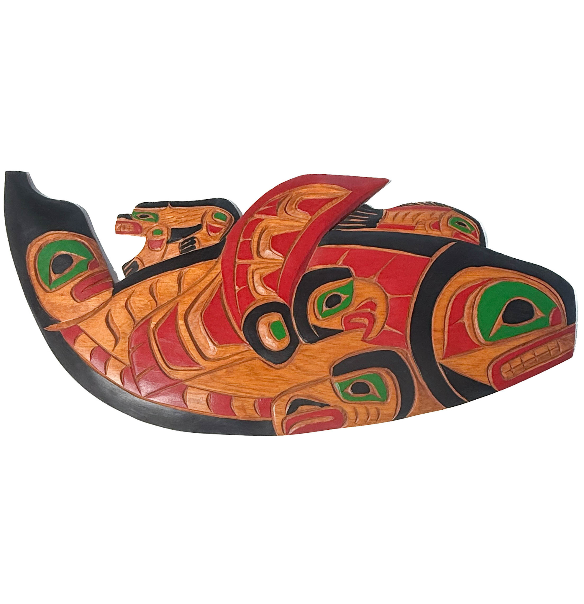 24" Salmon Plaque by George Matilpi