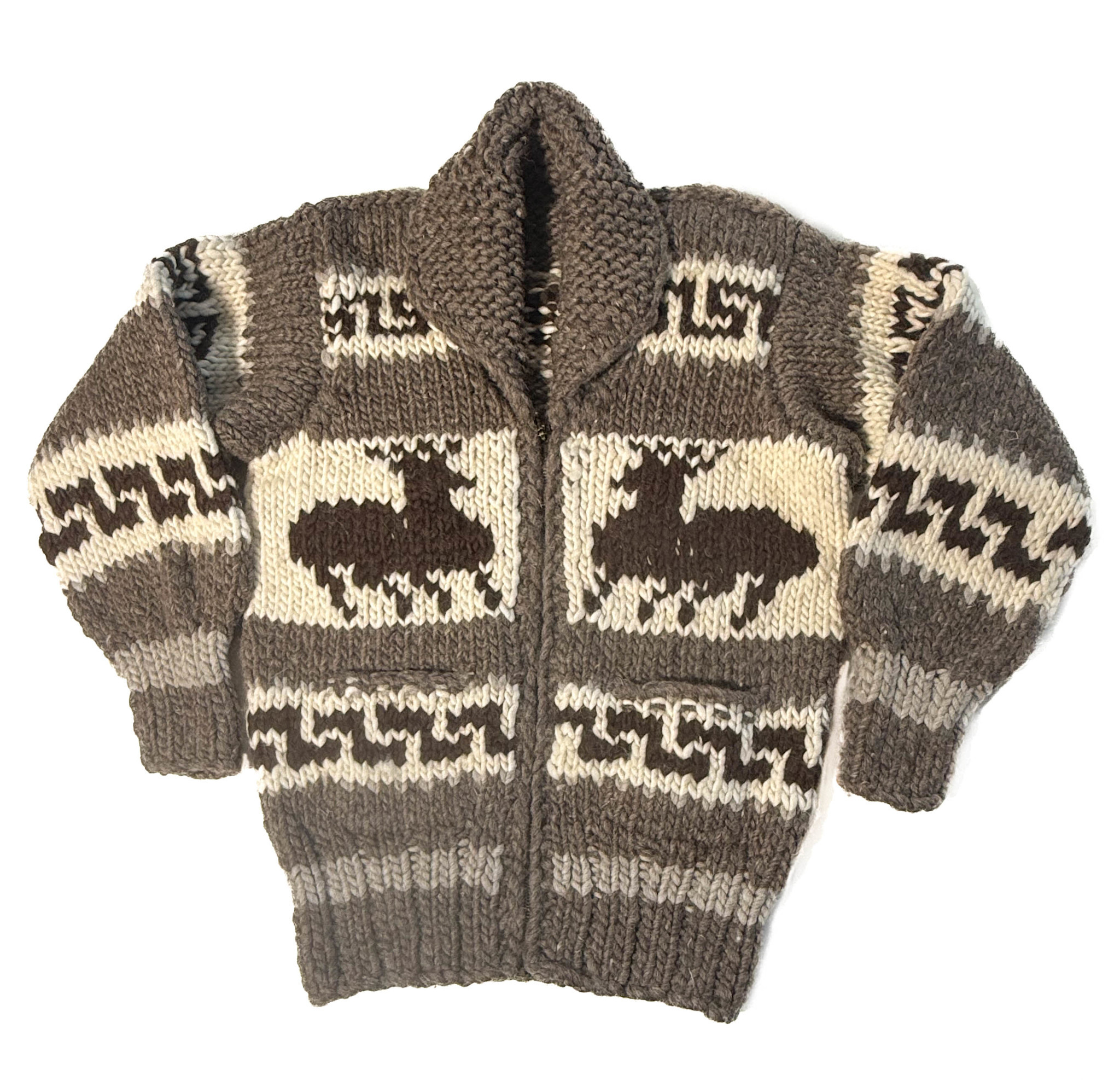 Cowichan Sweater Small Deer Design