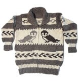 Cowichan Sweater Owl Design L / XL