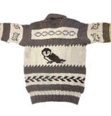 Cowichan Sweater Owl Design L / XL