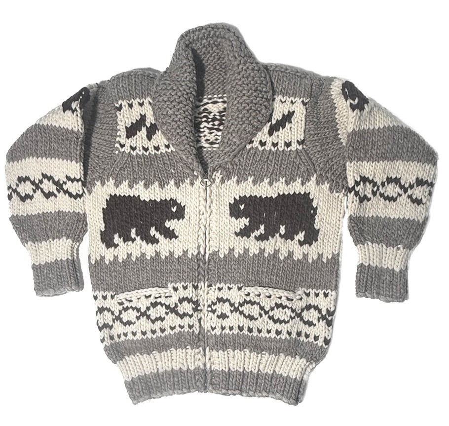 Cowichan Sweater Bear design M/S