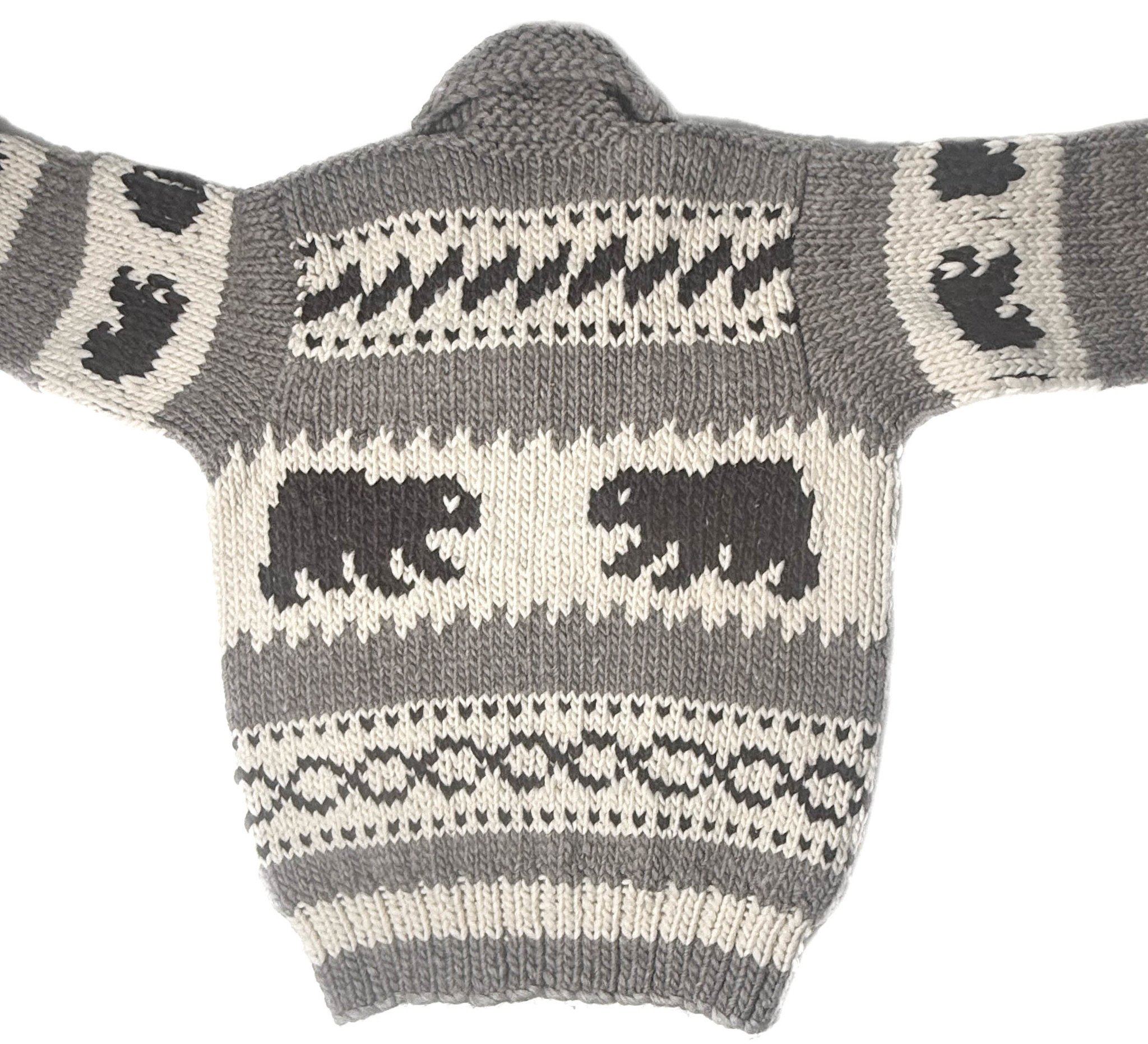 Cowichan Sweater Bear design M/S