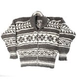 Cowichan Sweater Geometric Design XXL