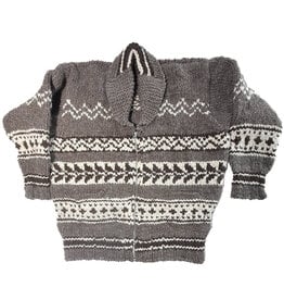 Geometric Cowichan Sweater XXL
