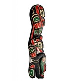 CUSTOM ORDER  Raven, Bear and Salmon Totem Plaque