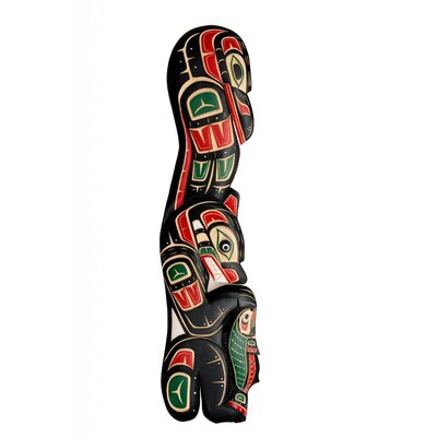 CUSTOM ORDER  Raven, Bear and Salmon Totem Plaque