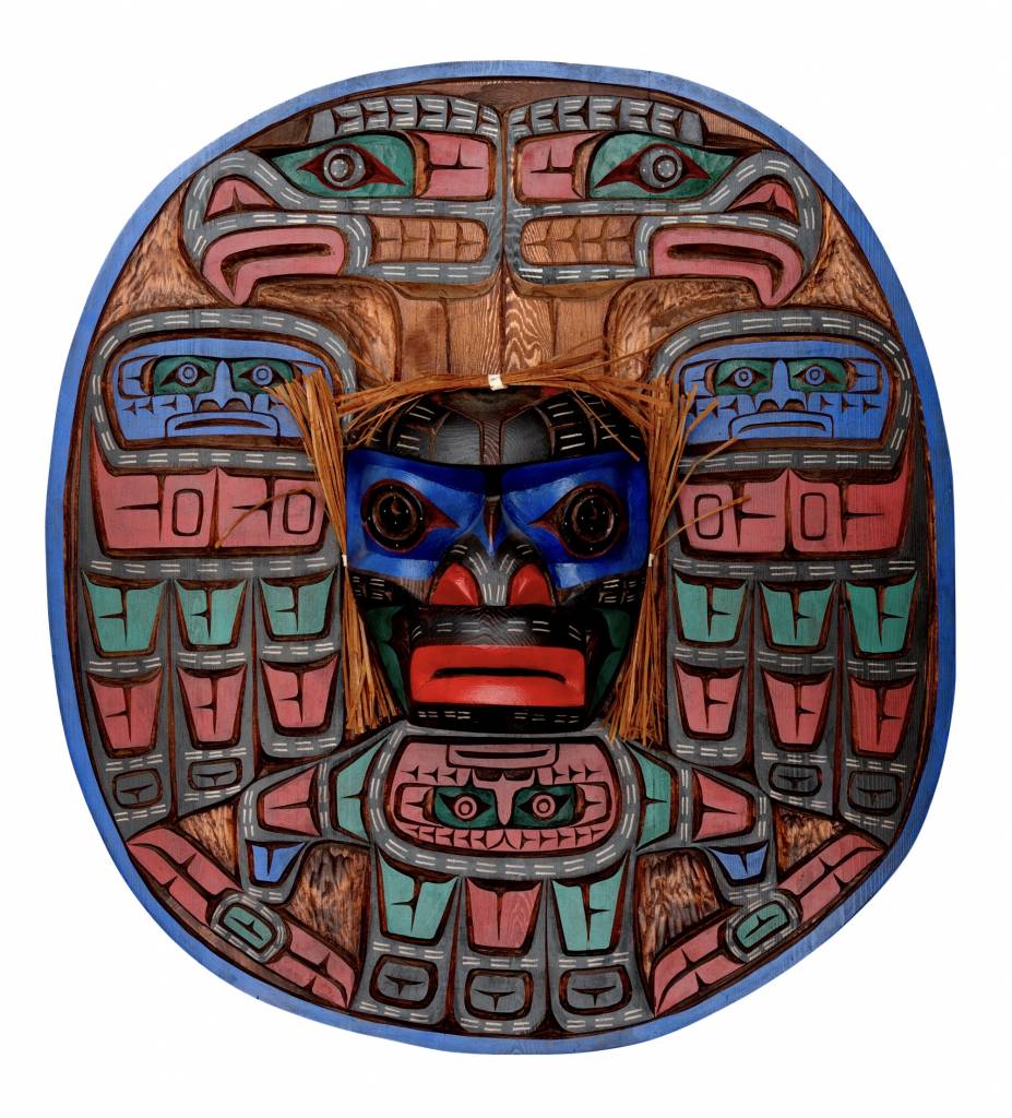 Kwak'waka'wakw Double Eagle Moon Mask